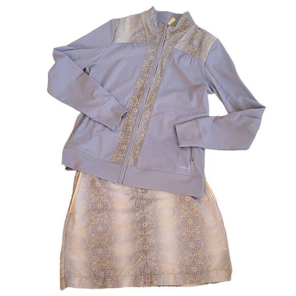 Annika Cutter & Buck Women Golf Skirt Suit Long Sleeve Jacket - Picture 1 of 16
